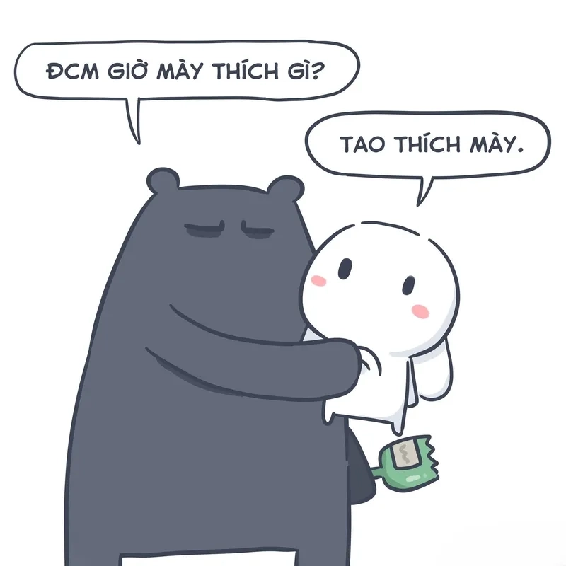 Meme thỏ trắng dễ thương, thu hút mọi ánh nhìn.
