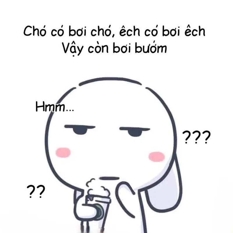 Thỏ hồng meme nổi bật với vẻ ngộ nghĩnh và đáng yêu.