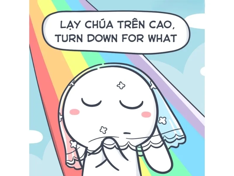Con thỏ meme hài hước, tạo niềm vui cho mọi khoảnh khắc.