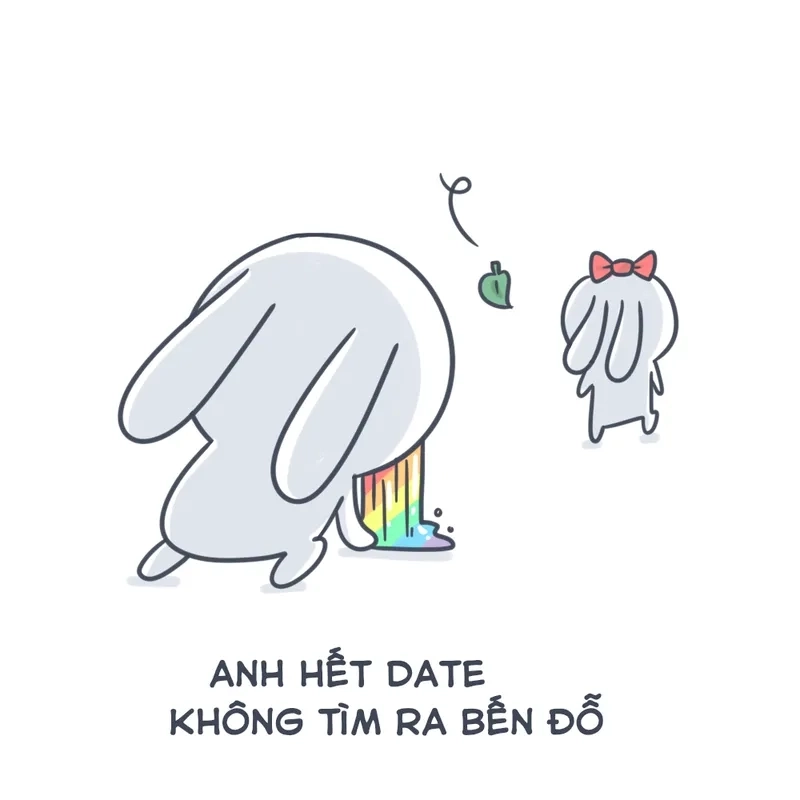Ảnh meme thỏ độc đáo, mang lại niềm vui bất ngờ.