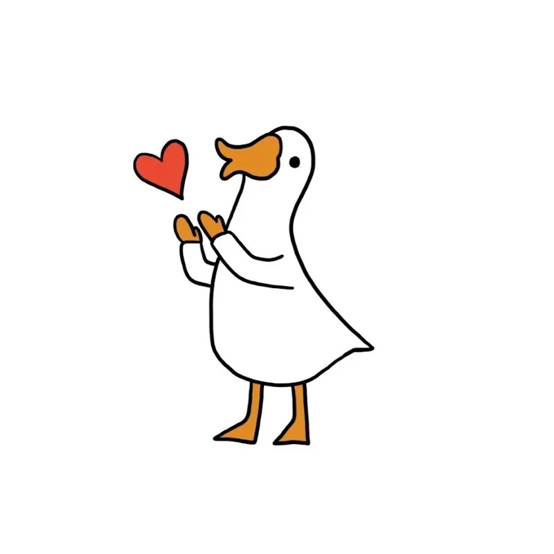 Hình con vịt meme tạo ra những khoảnh khắc vui nhộn và dễ thương.