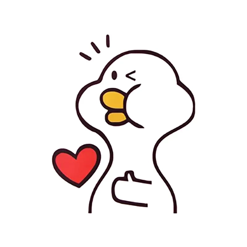 Khám phá hình một con vịt màu trắng cute