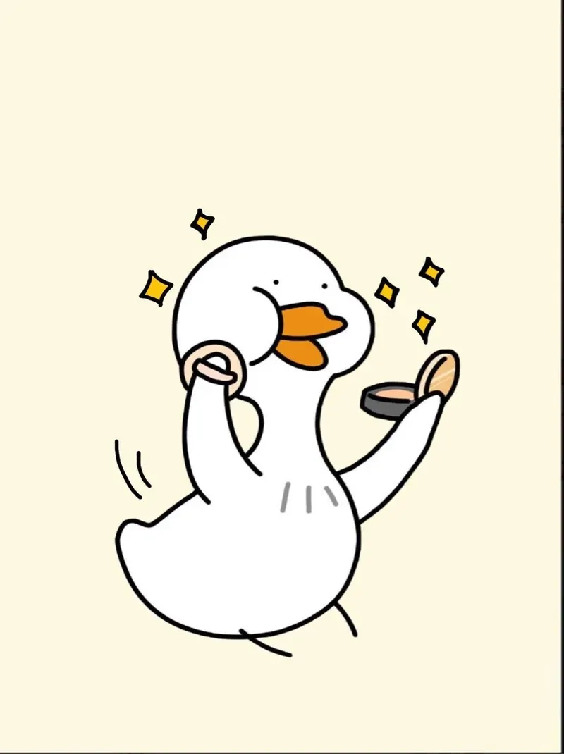 Chọn ngay ảnh một con vịt trắng đáng yêu