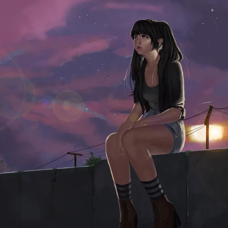 Ảnh buồn gợi nhớ những kỷ niệm hình đại diện cô đơn