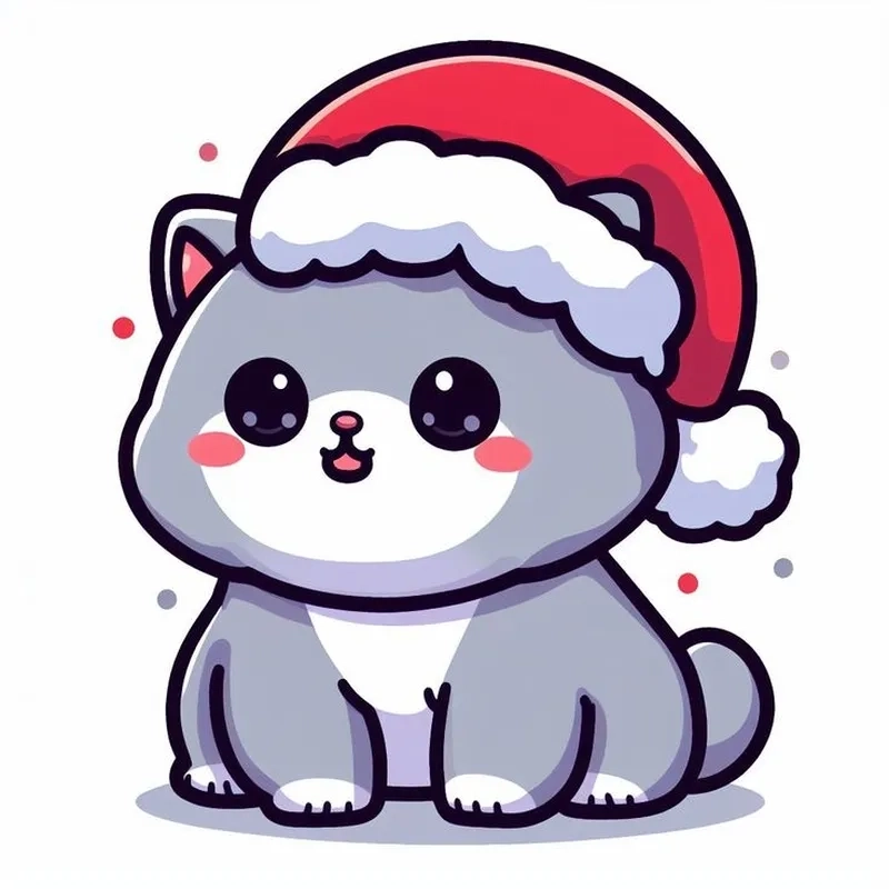 Tạo không khí lễ hội với mèo giáng sinh meme dễ thương này.