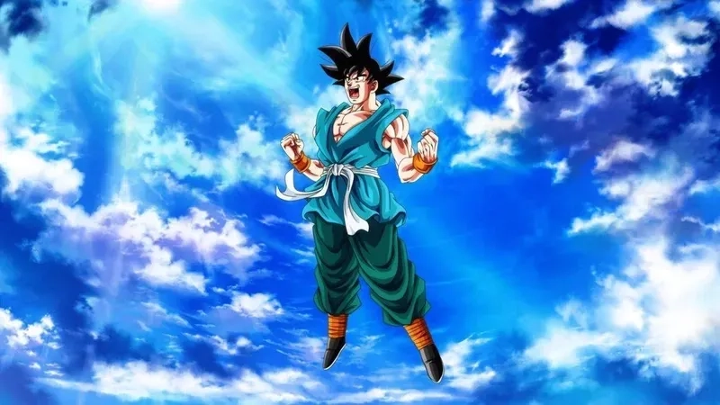 Hình nền Goku 3D mạnh mẽ đầy phong cách