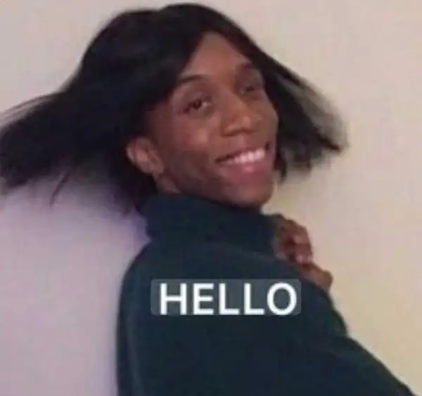 Ảnh xin chào meme cực hài siêu cute