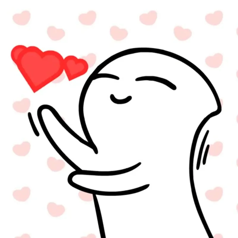 Ảnh meme mèo thả tim mang đến sự dễ thương và vui nhộn trong từng khoảnh khắc.