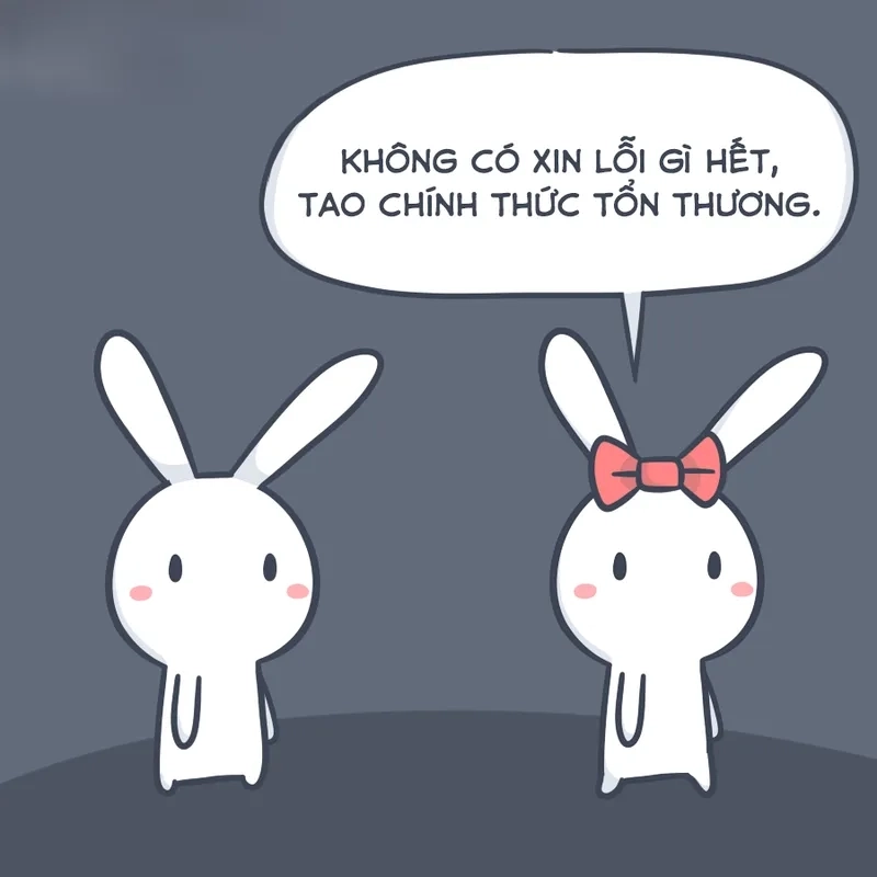 Meme thỏ đánh người vui nhộn và đầy bất ngờ thú vị.