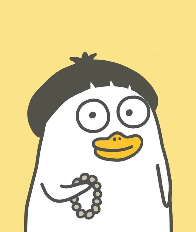 Hình nền vịt meme khiến không gian của bạn thêm phần tươi vui.