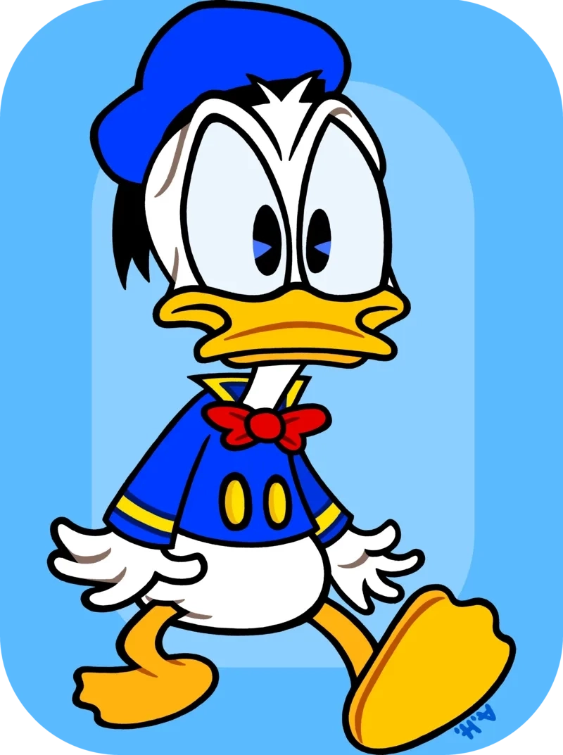 Vịt Donald nữ mang phong cách dễ thương và cuốn hút.