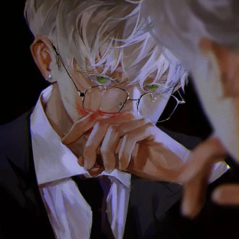 Ảnh anime nam buồn cô đơn giữa màn đêm lạnh lẽo