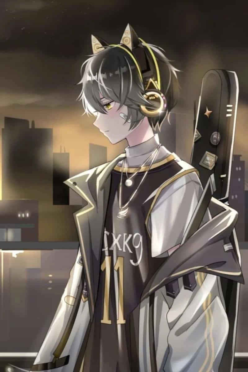 Anime nam cute với nụ cười tỏa sáng đầy cuốn hút