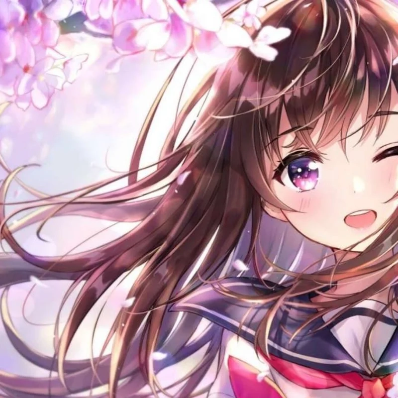 Hình anime nữ cute với đôi mắt long lanh hút hồn