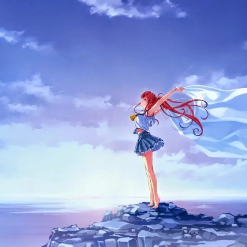 Hình ảnh anime cute nam nữ tình cảm ngọt ngào bên nhau