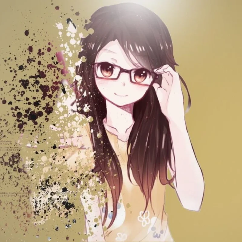 Ảnh nữ anime cute khoảnh khắc tinh nghịch và hồn nhiên