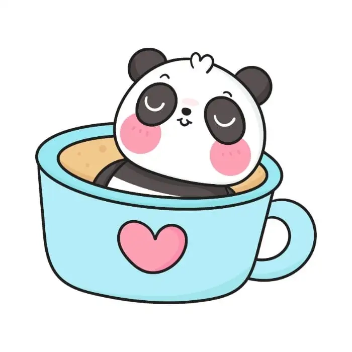 Ảnh gấu trúc chibi, dễ thương đến từng chi tiết nhỏ