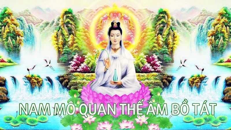 Hình ảnh Phật Quan Âm Bồ Tát, vẻ đẹp hài hòa và thanh thản