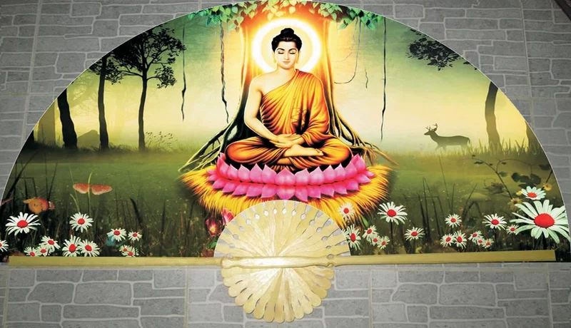 Ảnh Phật Thích Ca Mô Ni, thanh thản và sâu sắc trong từng chi tiết