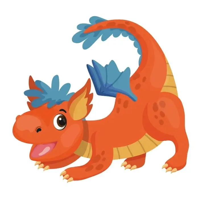 Ảnh rồng cute, dễ thương với đôi mắt lấp lánh