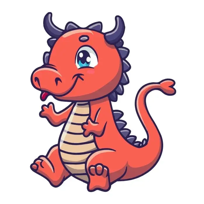 Hình ảnh rồng chibi, đầy ngọt ngào và ấn tượng
