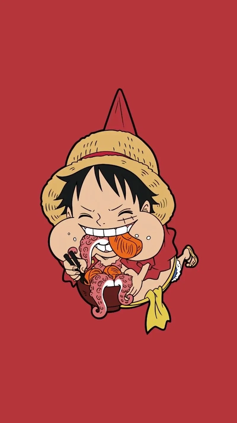 Avatar Luffy Gear 5 chibi đáng yêu nhưng mạnh mẽ