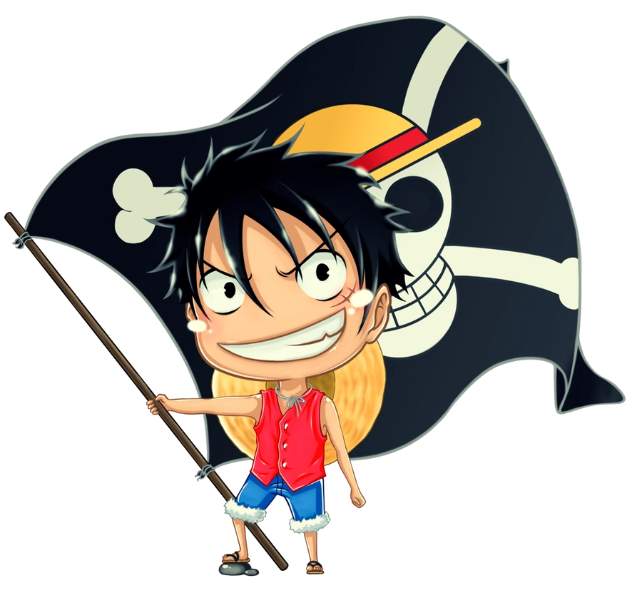 Monkey D. Luffy chibi cực chất và ngộ nghĩnh