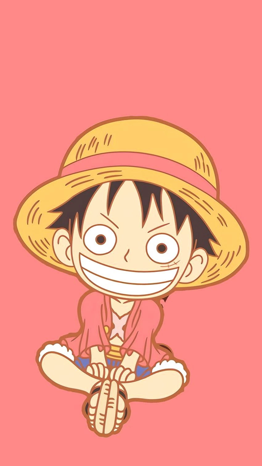 Anh Luffy chibi với phong cách siêu dễ thương