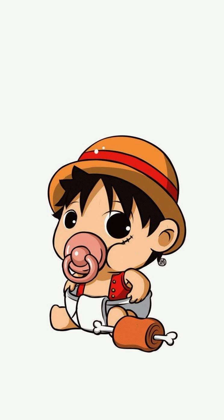 Ảnh Luffy Gear 5 chibi bùng nổ sức mạnh