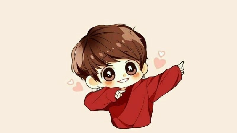 Hình cute chibi nam, tươi sáng và đầy sức sống