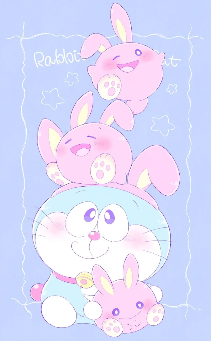 Vẽ Doraemon cute chibi với nét đáng yêu tinh nghịch