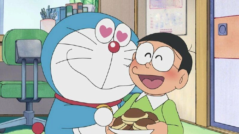 Hình Doraemon và Nobita cute đầy cảm xúc
