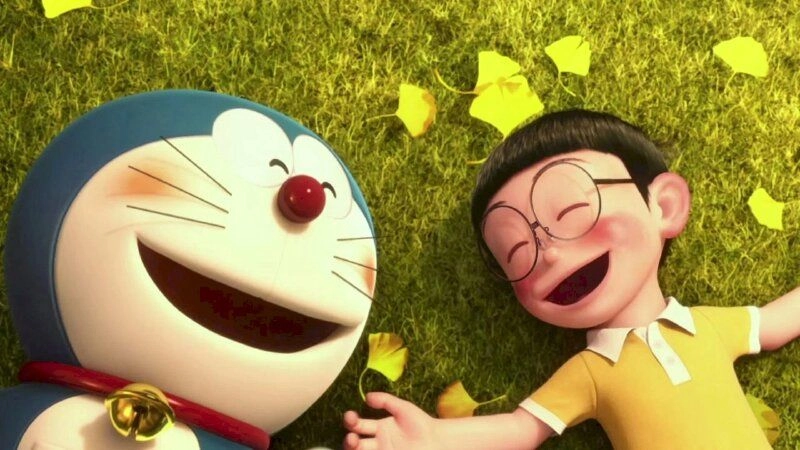 Hình Nobita và Doraemon cute siêu dễ thương