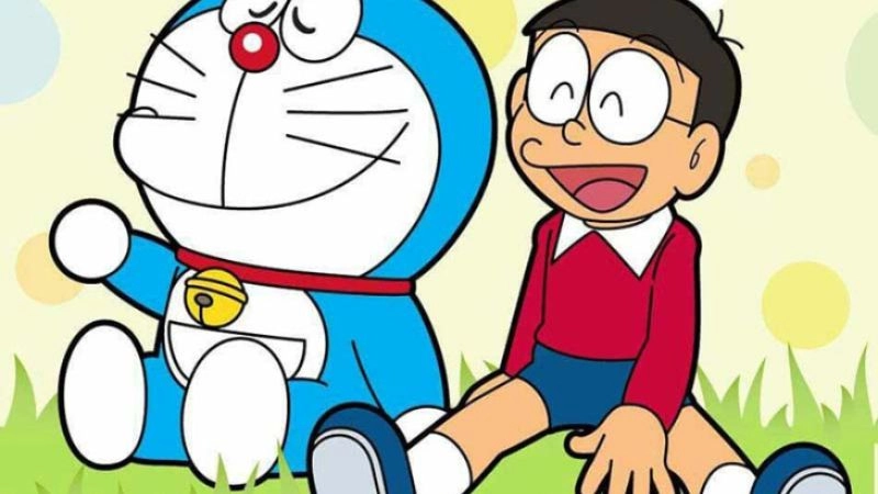 Vẽ Doraemon và Nobita cute với nét ngộ nghĩnh