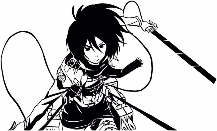 Ảnh anime ngầu trắng đen mang vẻ đẹp huyền bí