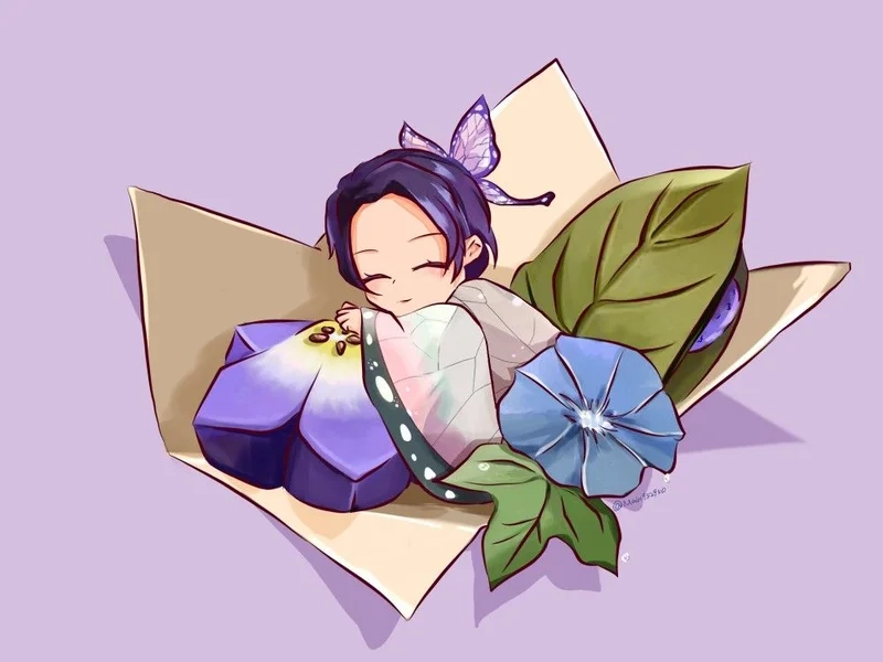 Hình ảnh Shinobu chibi dễ thương và ấn tượng