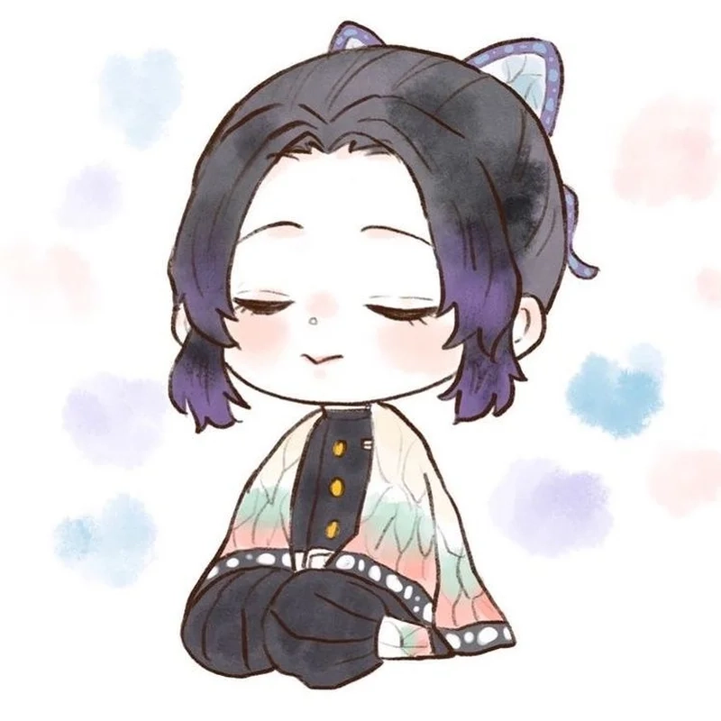 Vẽ Shinobu chibi cute đơn giản mà đẹp mắt