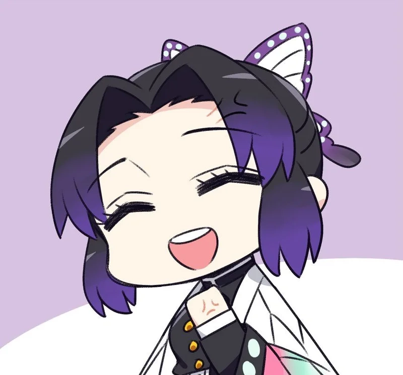 Hình ảnh Shinobu cute với nét vẽ đầy nghệ thuật