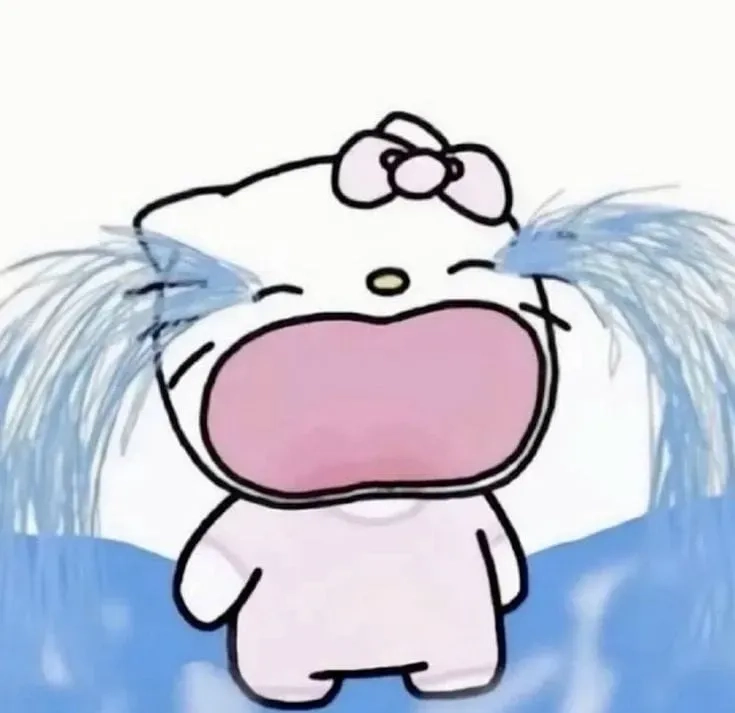 Hình meme mèo khóc sẽ làm bạn cảm thấy dễ chịu với cảm xúc chân thật.