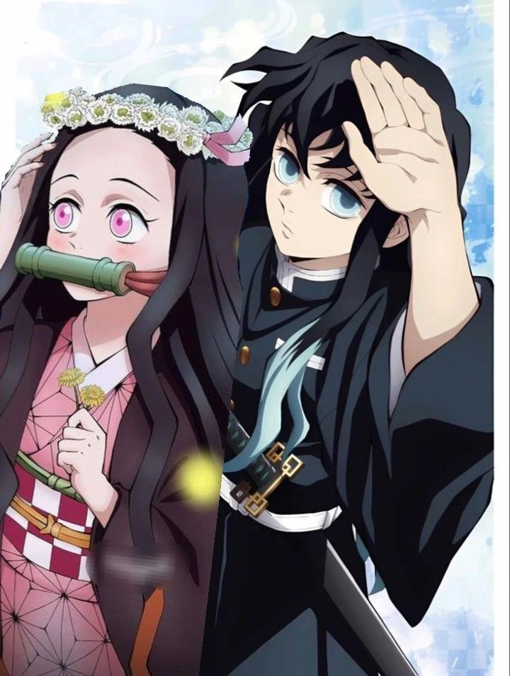 Muichirou × Nezuko với ánh mắt đầy cảm xúc