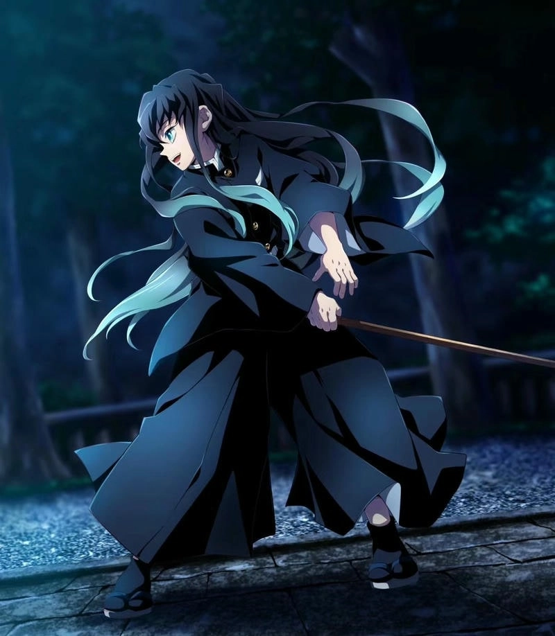 Vẽ Tokito Muichiro với đường nét tinh tế và cuốn hút