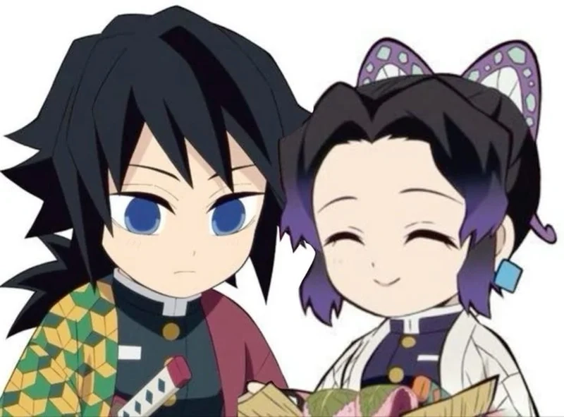 Giyu Tomioka and Shinobu thần thái cuốn hút khó rời mắt