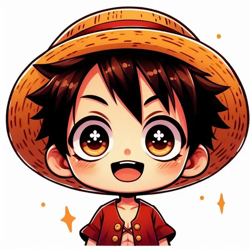 Luffy chibi dễ vẽ chỉ trong vài phút