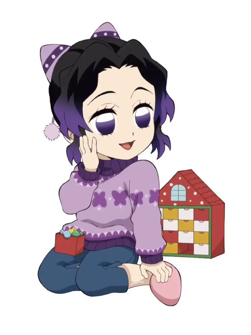 Shinobu chibi dễ vẽ dành cho người mới bắt đầu