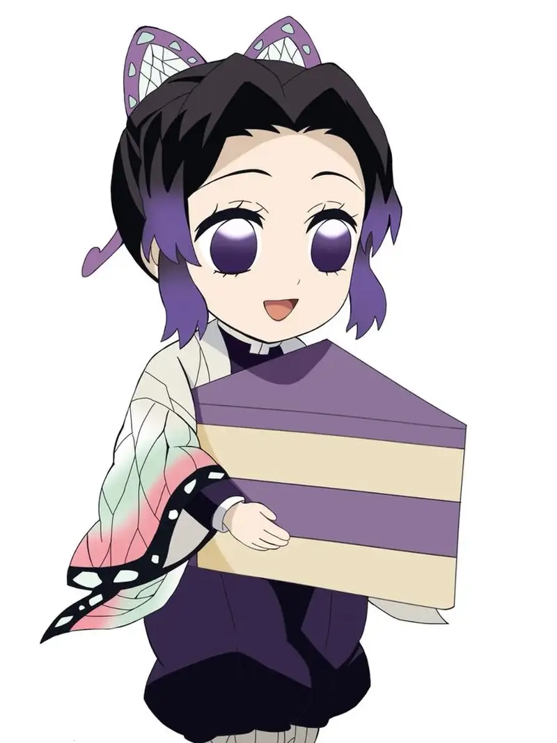 Hình Shinobu chibi cute mang vẻ đẹp tinh tế