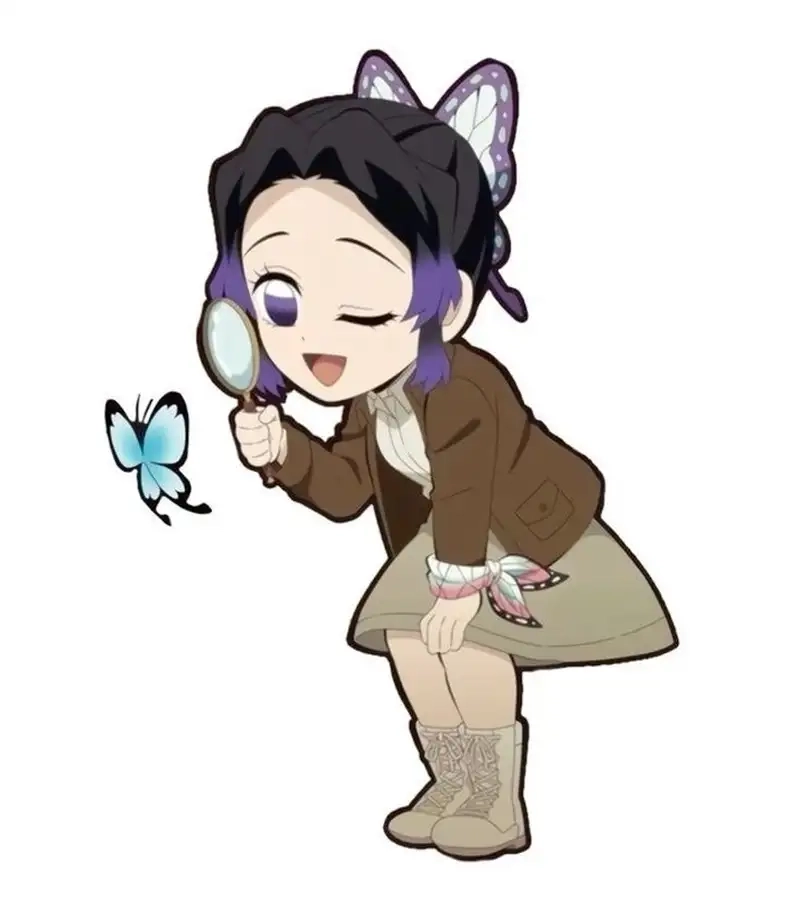 Ảnh vẽ Shinobu với nét vẽ nghệ thuật cuốn hút