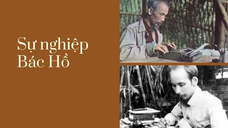 Bác Hồ làm việc tại chiến khu Việt Bắc 