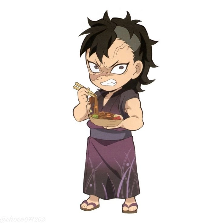 Anime genya chibi nét vẽ hoạt hình siêu cute