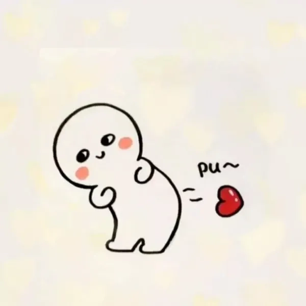 Thả tim biểu cảm đơn giản mà rất dễ thương