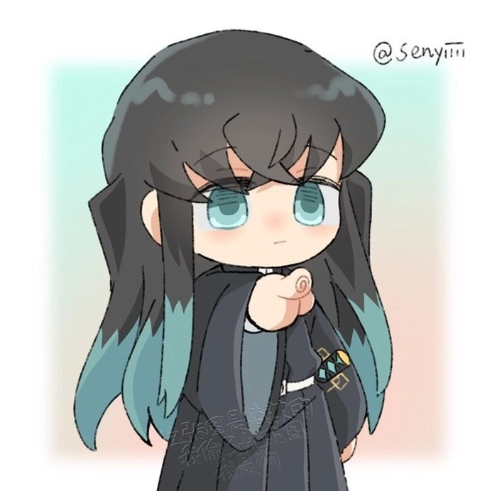 Muichirou chibi hài hước nhìn rất vui